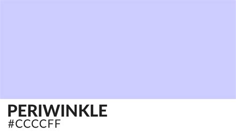 What Color Is Periwinkle Appearance And Meaning Explained Hipfonts