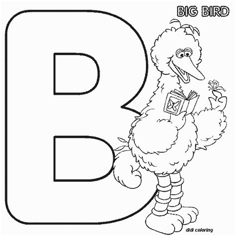 Ilovemy Gfs Sesame Street Alphabets Coloring Pages