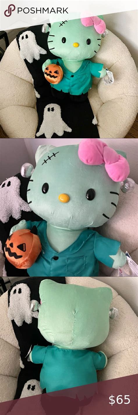 Hello Kitty Halloween Frankenstein Greeter Plushie Nwt In 2022 Hello