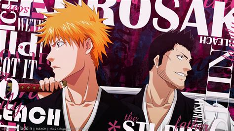 Anime Bleach Kurosaki Ichigo Orange Hair Chains Sword Anime Boys