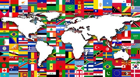 World Map With Flags Stock Photo Download Image Now Istock