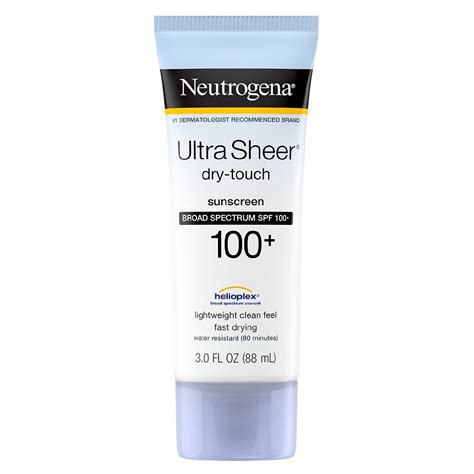 Neutrogena Ultra Sheer Dry Touch Sunscreen Spf Walgreens