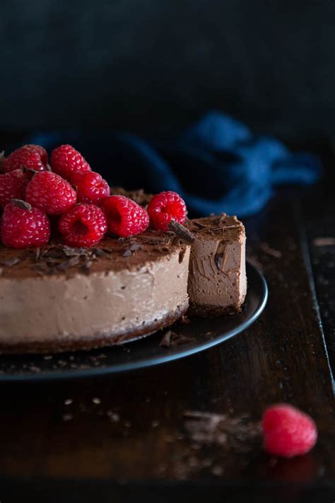 It's a cream cheese chocolate mousse made with cocoa powder. No-Bake Vegan Chocolate Mousse Cake | The Minimalist Vegan