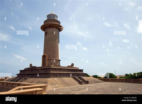 Old Lighthouse At The Galle Face In Colombo Sri Lanka Asia Stock Photo