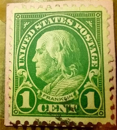 1 Cent Benjamin Franklin Stamp