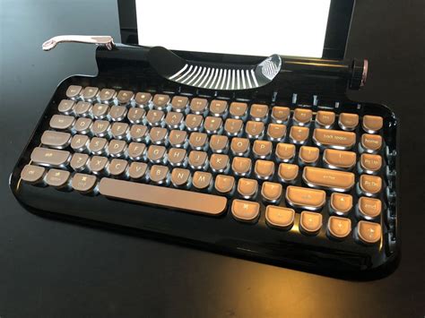 Rymek Retro Bluetooth Typewriter Keyboard Review A Cool Blast From