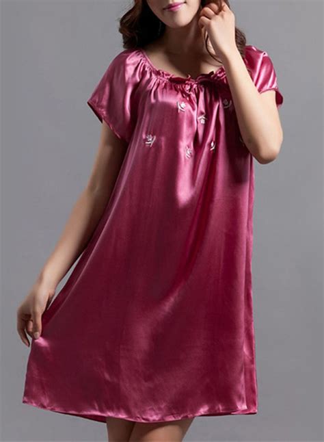 Pyjama Satin Satin Nightie Silk Nightgown Satin Sleepwear Luxury Lingerie Sexy Pretty