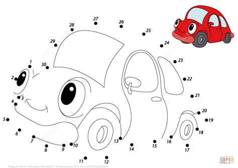 Car Dot To Dot Printable Printable Word Searches