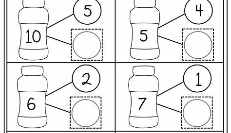 Number Bonds Worksheets | Numbers kindergarten, Kindergarten math