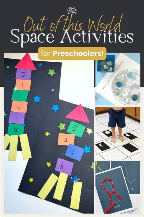 The Cover Of Out Of This World Space Activities For Preschoolers With