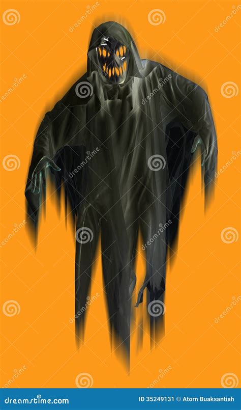 Black Ghost Isolated Stock Illustration Illustration Of Specter 35249131