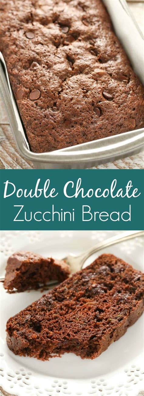 Zucchinin Bread And Chocolate Yes Please This Double Chocolate Zucchini Bread Is Incredibly