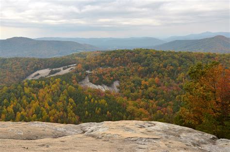 Fall View From The Top Of Stone Mountain State Park In Roaring Gap Nc