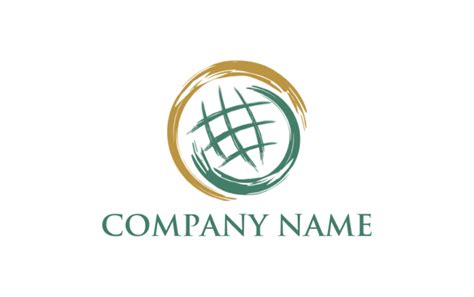 Half Globe Logo Template By