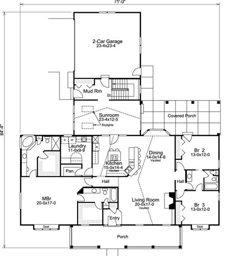 Country House Plan 3 Bedrooms 3 Bath 2800 Sq Ft Plan 77 329