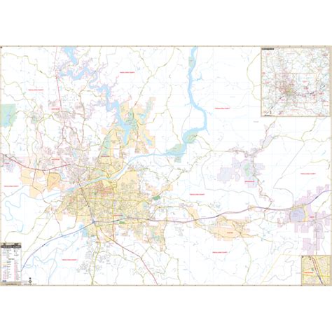 City Roll Down Maps Tuscaloosa Al Wall Map