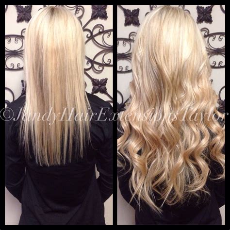 Blonde Hair Extensions Before And After Hair Extension Specialist Jandy Taylor Long Hair