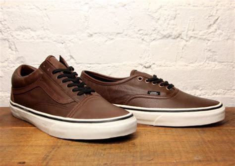 Vans Old Skool And Authentic “aged Leather” Complex