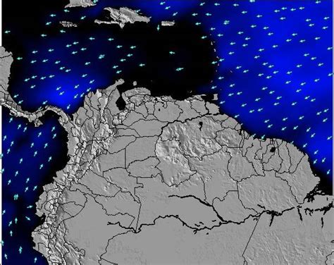 Animated Wave Swell And Wind Maps For Venezuela