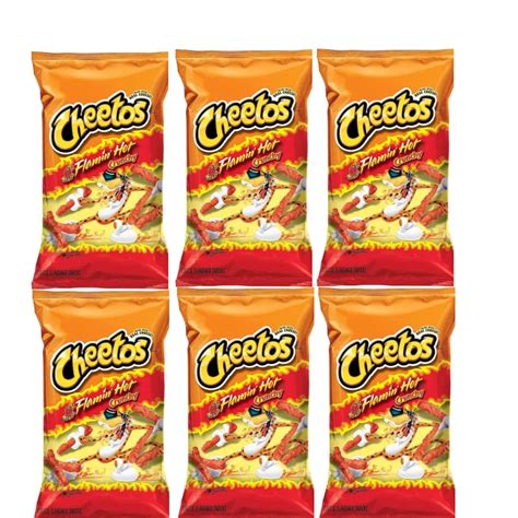 Cheetos Flamin Hot Crunchy 56g Pack Of 6