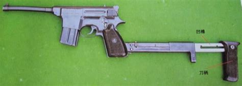 Knife Stock Machine Pistol The Type 80 Forgottenweapons