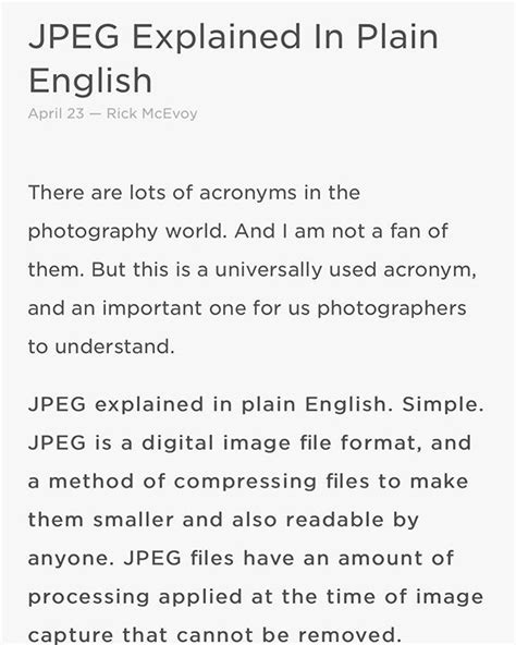 Jpeg Explained In Plain English Ever Wondered What Jpeg Stands For In