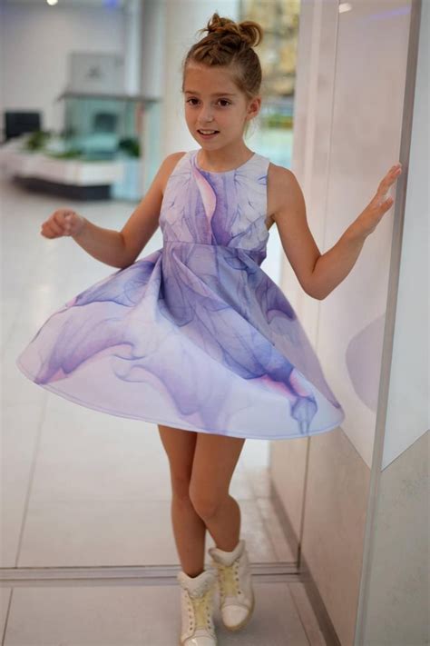 Girls Printed Flared Dress Sundress Flower Dress Toddler Etsy In 2020
