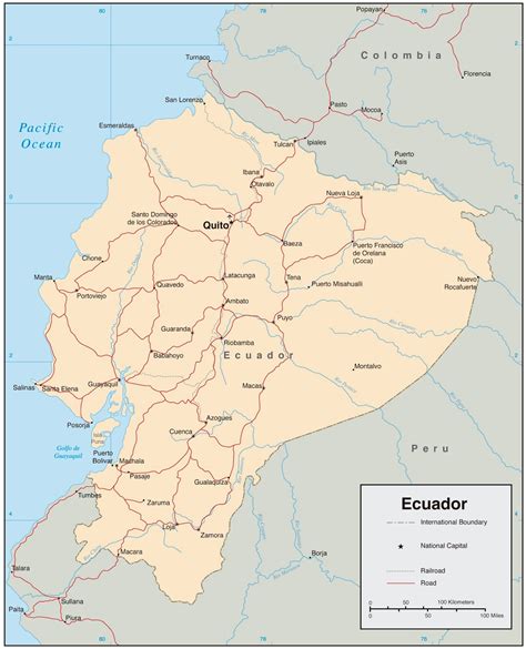 Editor Audiovisuals El Templat Mapa Vectorizado Ecuador