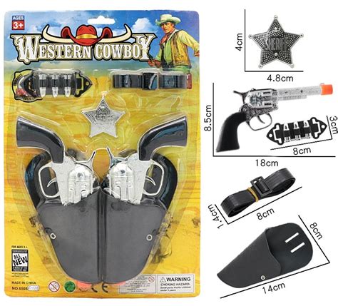 Western Toy Gun Holster Cowboy Set 7pcs