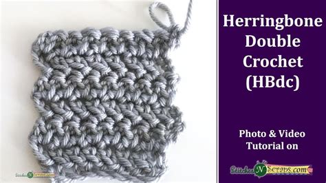 Herringbone Double Crochet Hbdc Youtube