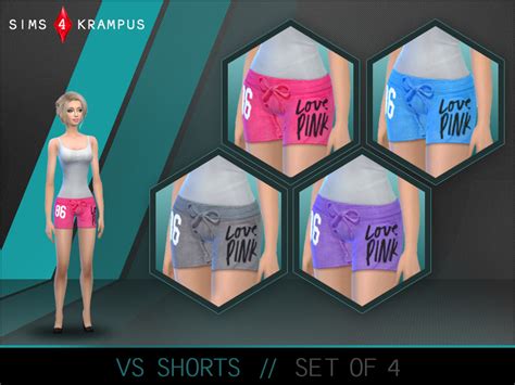 The Sims Resource Victoria Secret Short Set Of