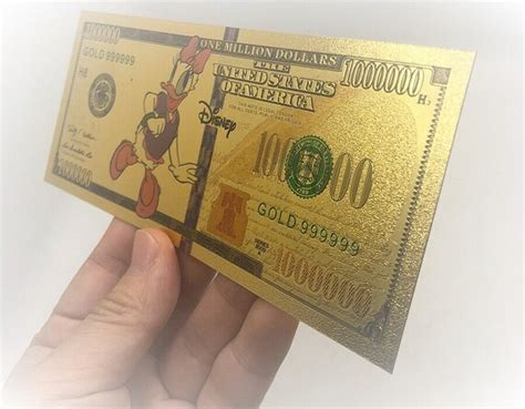 Coins And Money Art And Collectibles Gold Banknote 1 Million Dollar Gold