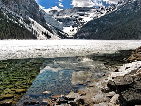 Lake Louise Reflection I The Ice Is Just Beginning To Melt Flickr