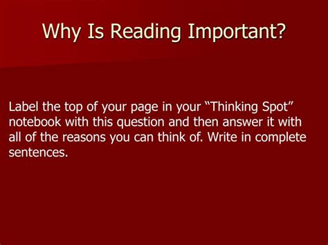 Here are ten reasons why reading is important PPT - Why Is Reading Important ? PowerPoint Presentation ...