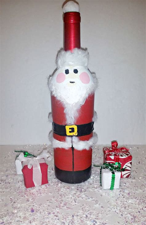 So Excited For Christmas This Diy Santa Claus Wine Bottle Is The