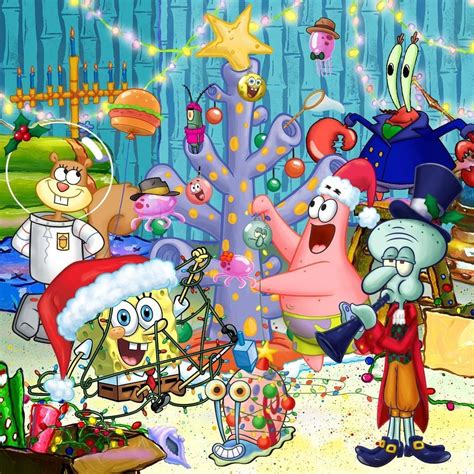 Sponge Bob Nickelodeon Wallpaper Bob Esponja Merry Christmas Dibujos