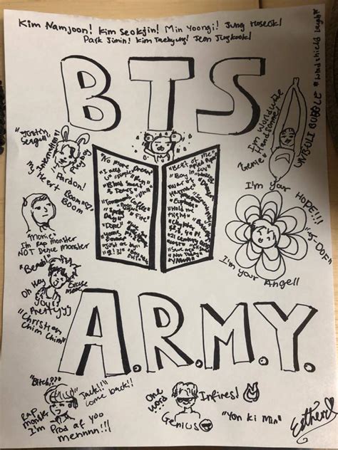 Bts Army Drawing Army Military