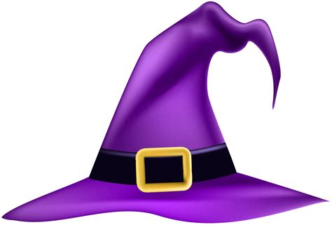 Purple Witch Hat Transparent Clip Art Image Famclipart Clipart Best
