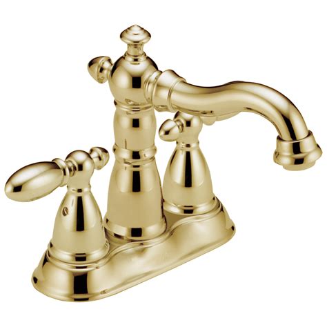 Delta Faucet 2555 Pbmpu Dst Two Handle Centerset Bathroom Faucet Polished Brass Delta Faucets