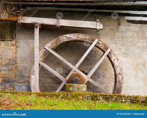 Old Mill Water Wheel Stock Photo Image 52558236