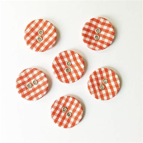 Checkered Buttons Red Capb57 Hndmd