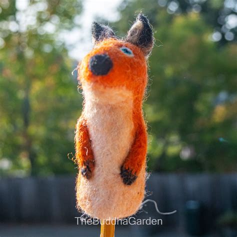 Red Fox Felt Finger Puppet The Buddha Garden