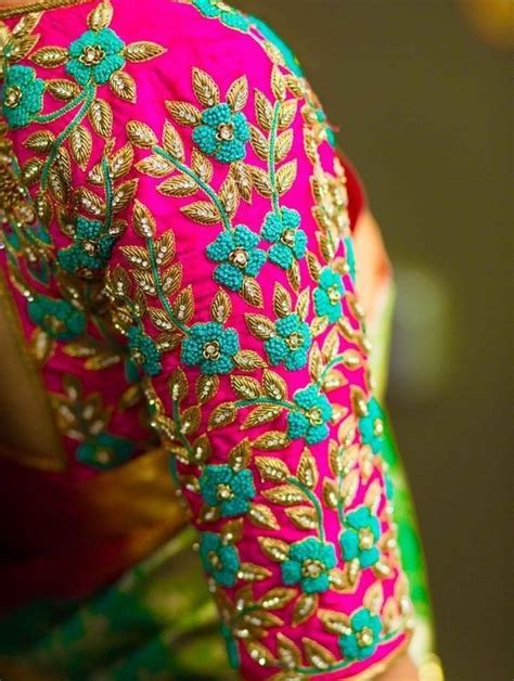 15 beautiful aari work blouse designs which is a bridal must have