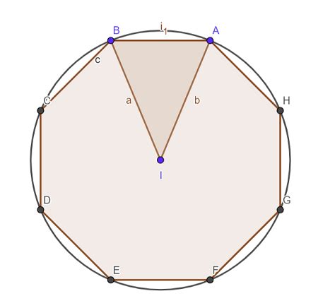 A circle of radius 1 is inscribed inside a polygon with ...
