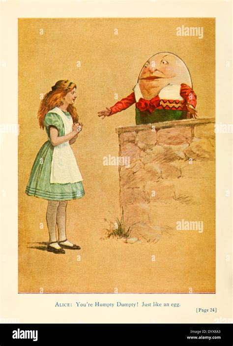 Humpty Dumpty Von Für Die 1915 Bühne Adaption Von Alice Im Wunderland
