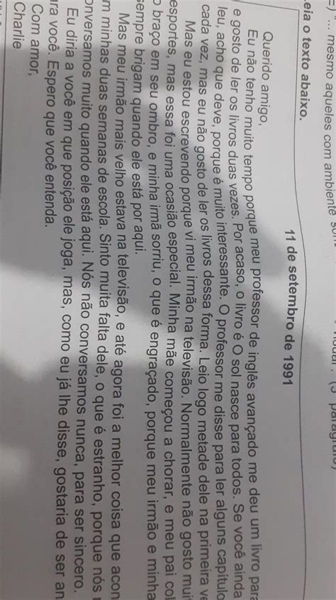 Nesse Texto é Possível Inferir Que Charlie