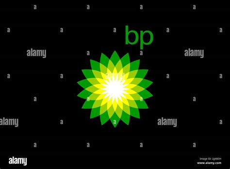 Bp Logo Black Background Stock Photo Alamy