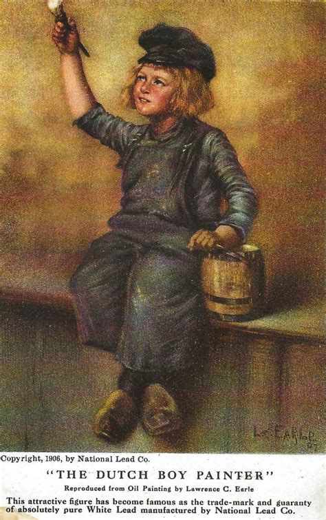 Vintage Postcard Collection The Dutch Boy Painter Copyright 1906 By