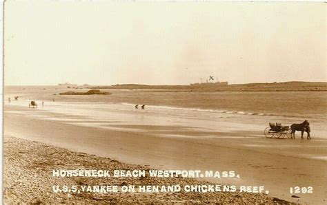 Massachusetts 1908 Shipwreck Westport Ma Photo Postcard Buzzards Bay