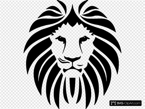Lion SVG Clip Art, animal lion africa zoo mane Transparent PNG - SVG